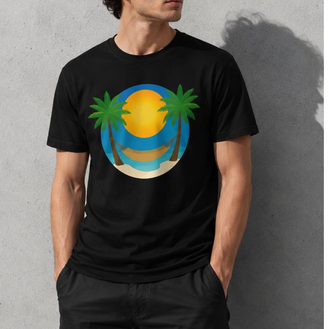 Strandpalmenhängematte T-Shirt (Von Creator hochgeladen)