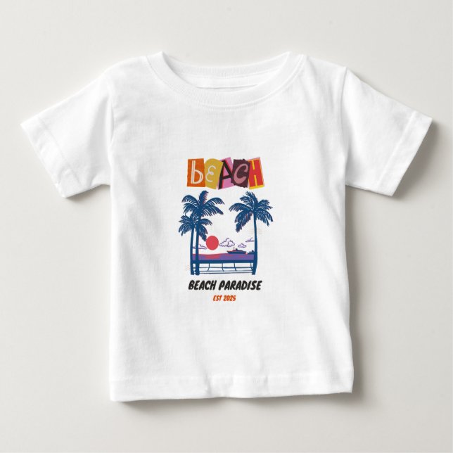 Strandparadies Baby T-shirt (Vorderseite)