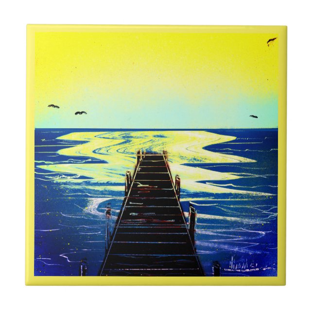 Strandparadies Fliese (Vorderseite)