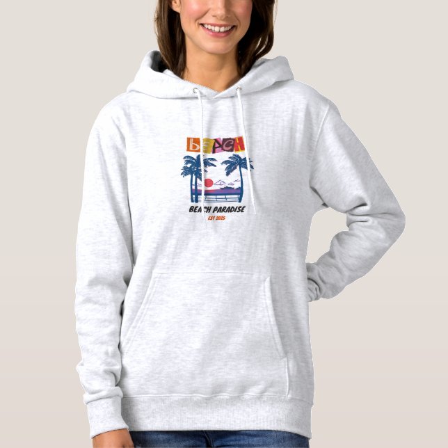 Strandparadies Hoodie (Vorderseite)