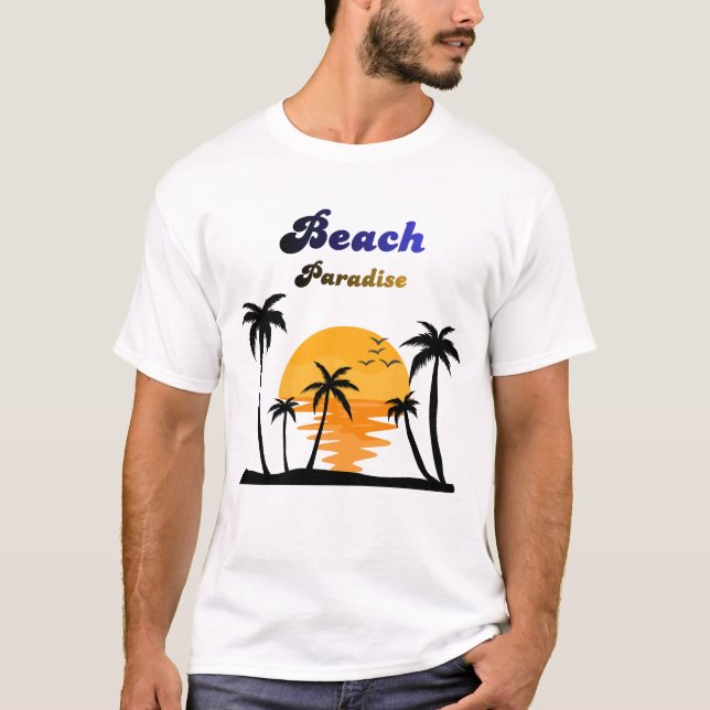 Strandparadies T-Shirt (Vorderseite)