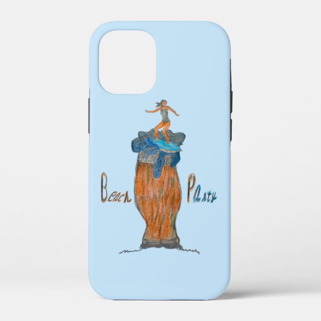 Strandparty-Design  Case-Mate iPhone Hülle (Rückseite)