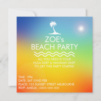 STRANDPARTY EINLADUNG