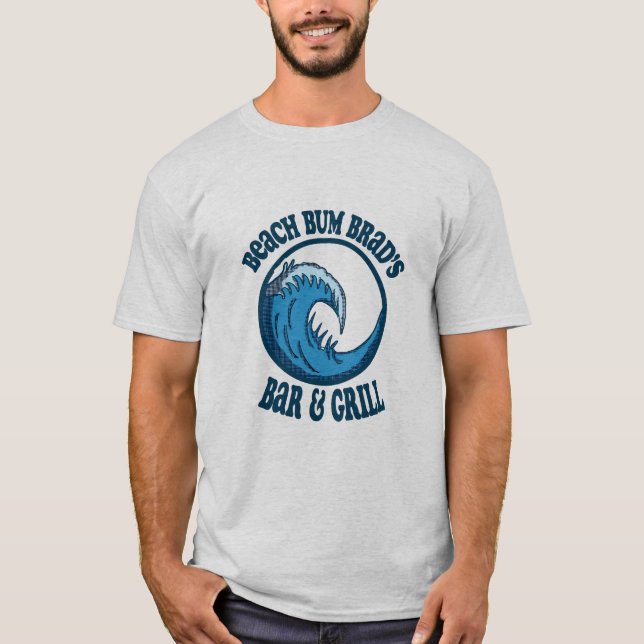 Strandpenner Brad Bar und Grill T-Shirt (Vorderseite)