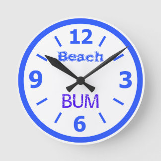 Strandpenner Runde Wanduhr