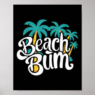 Strandpenner Sommer Sandige Ozean Stimmung Und Wel Poster