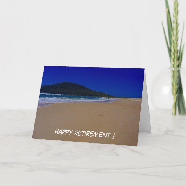 Strandpensionierung Karte (Vorderseite)