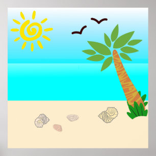 Strandpflaster Poster