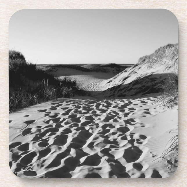 Strandphoto Getränkeuntersetzer (Vorderseite)