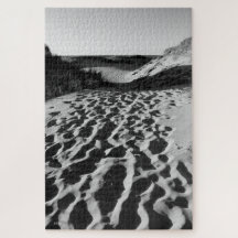 Strandphoto schwarz und weiß