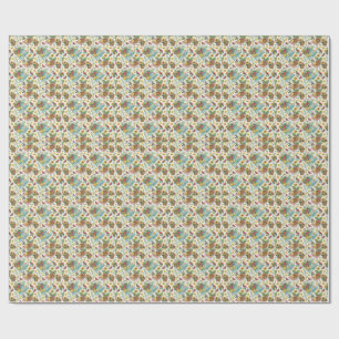 Strandpicknick & Sommerfrüchte Sonnenblumen Muster Geschenkpapier
