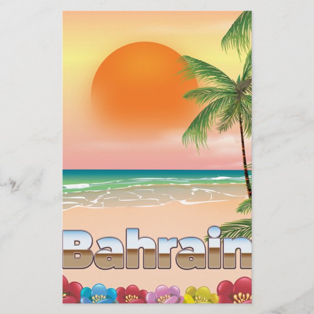 Strandposter für Bahrain Briefpapier (Vorderseite)