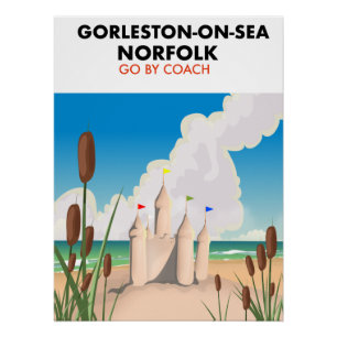 Strandposter Gorleston-on-Sea Norfolk Poster