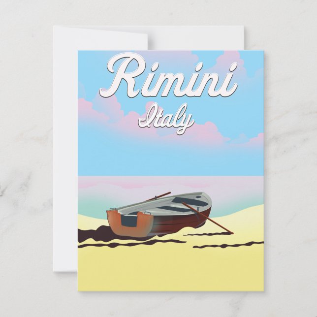 Strandposter Rimini Italien (Vorderseite)