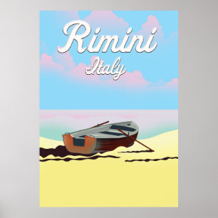 Strandposter Rimini Italien Poster