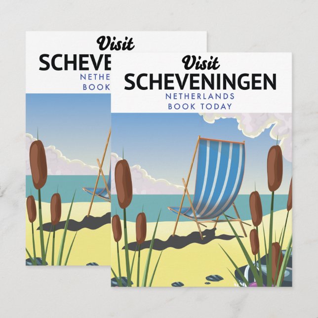 Strandposter Scheveningen Niederlande (Vorne/Hinten)