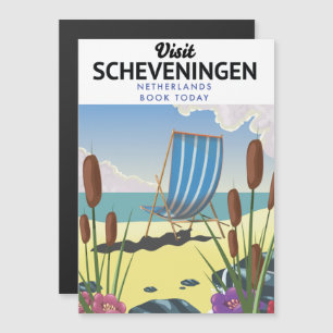 Strandposter Scheveningen Niederlande Magnetkarte