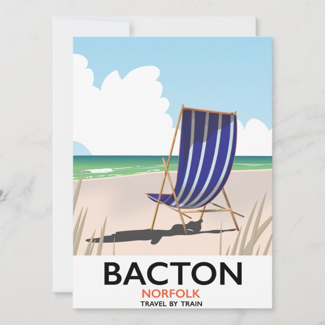 Strandposter von Bacton (Vorderseite)