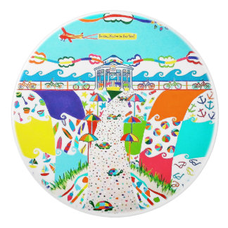 Strandpromenade Keramik Pull Knob Keramikknauf