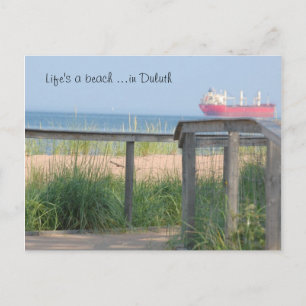 Strandpromenade, Life ist ein Strand ...in Duluth Postkarte