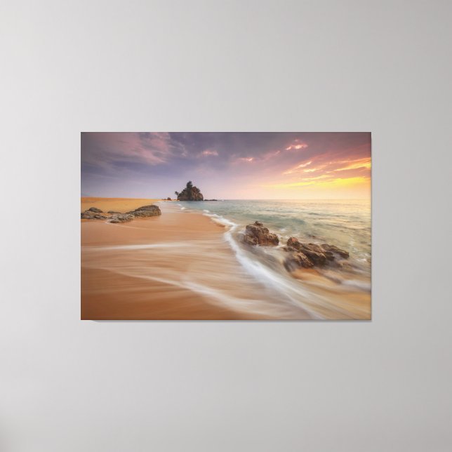 Strandpromenade | Naturfotografie | Landschaft Leinwanddruck (Vorderseite)