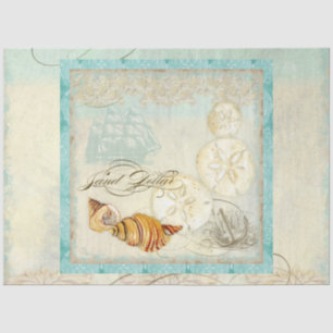 Strandpromenade Sand Dollar Dekoute Kunst Seidenpapier