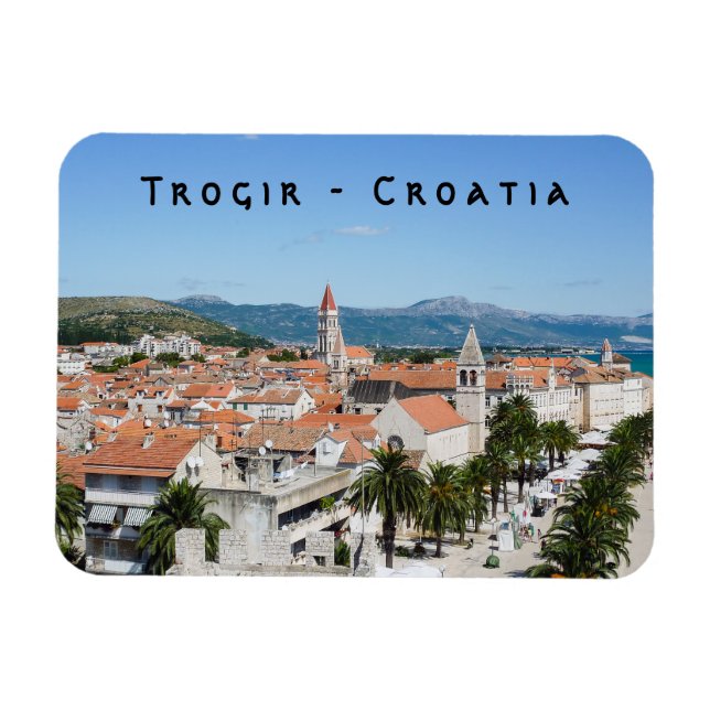 Strandpromenade von Trogir - Dalmatien, Kroatien Magnet (Horizontal)