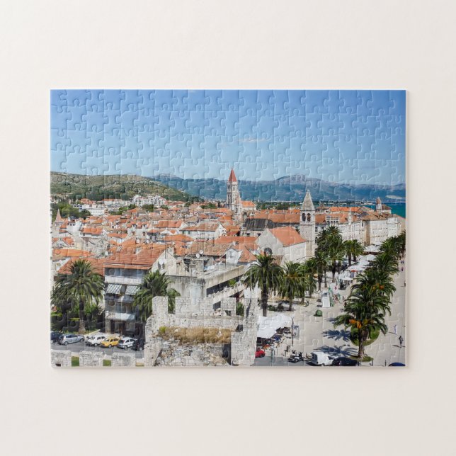 Strandpromenade von Trogir - Dalmatien, Kroatien Puzzle (Horizontal)