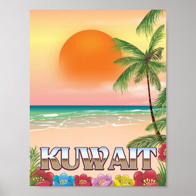 Strandprospekt kuwait poster (Vorne)