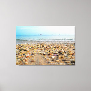 Strandsand Küste Ozean Meer Landschaft Reise Foto Leinwanddruck