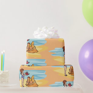 Strandsandburg Geschenkpapier