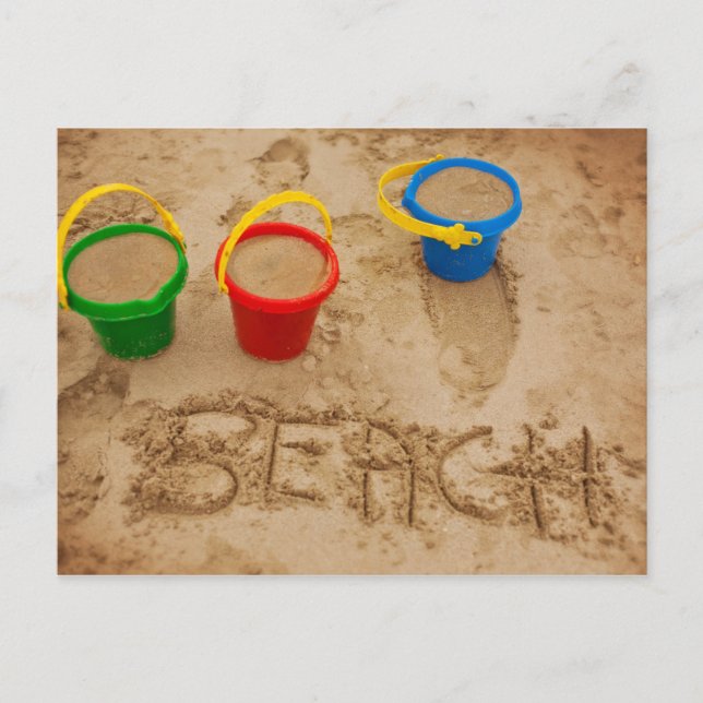 Strandsandwörter Postkarte (Vorderseite)