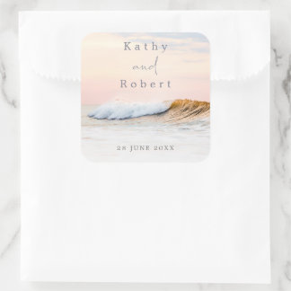 STRANDSCHALTER | OCEAN WAVES SQUARE STICKER