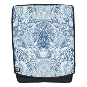 Strandschätze in Blau Rucksack