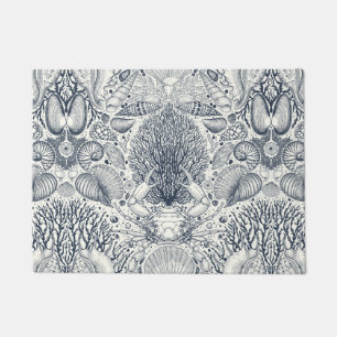 Strandschätze, Muscheln, Krabben, Korallen und Mee Fußmatte