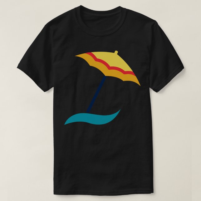 Strandschirm T-Shirt (Design vorne)