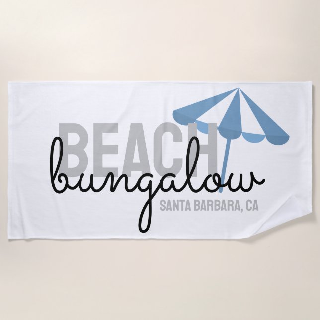 Strandschirmvermietung - Badetuch (Vorderseite)