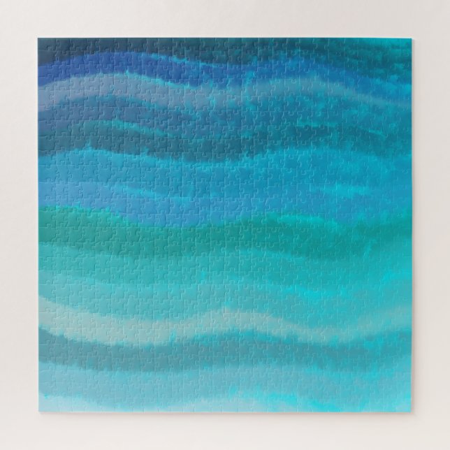 Strandschwimmbecken an der Küste auf Türkis Puzzle (Vertikal)