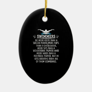 Strandschwimmer Schwimmen Geschenke für Männer Fra Keramik Ornament