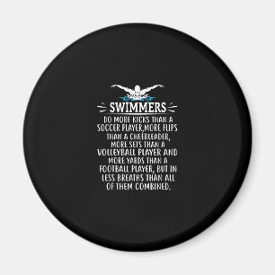 Strandschwimmer Schwimmen Geschenke für Männer Fra Magnet