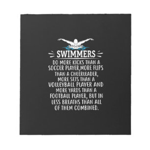 Strandschwimmer Schwimmen Geschenke für Männer Fra Notizblock