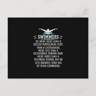 Strandschwimmer Schwimmen Geschenke für Männer Fra Postkarte