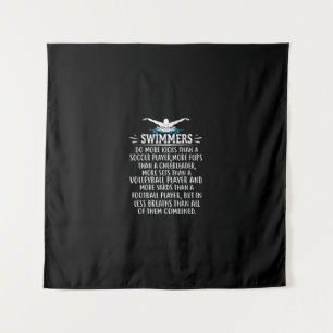 Strandschwimmer Schwimmen Geschenke für Männer Fra Wandteppich