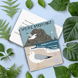 Strandseagulls: Änderung der Ankündigungsadresse Postkarte