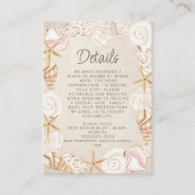 Strandseashells - Details zur Hochzeit am Meer