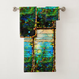 Strandseegewässer aus Glastiffen Badhandtuch Set