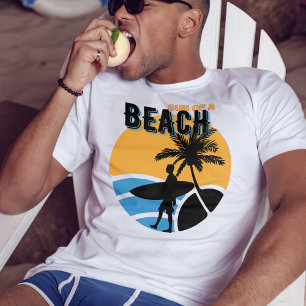 Strandsonne Vintag Sommerspass Surfer T-Shirt