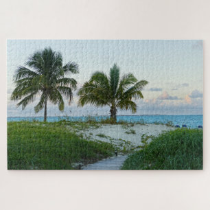Strandspaziergang auf den Bahamas bei Sunset Puzzle