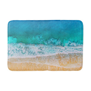 Strandspaziergang Ozean aquamarine Wellen Wasser B Badematte