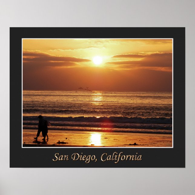 Strandspaziergang Poster (Vorne)